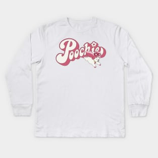 Poochie 80’s Retro Cartoon Kids Long Sleeve T-Shirt